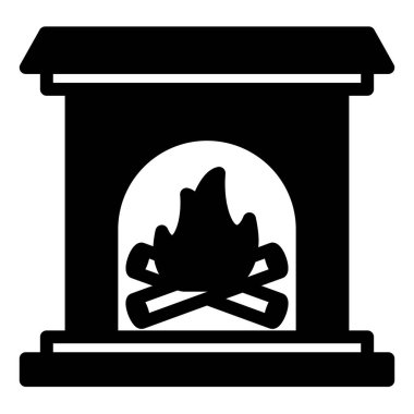 Beyaz arkaplanda izole edilmiş itfaiye sembolü vektör çizimi