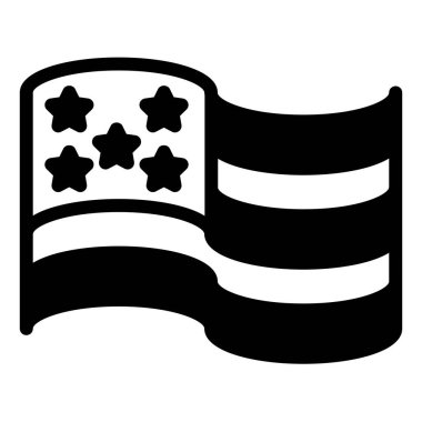 Beyaz arkaplanda izole edilmiş bayrak sembolü vektör çizimi