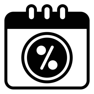 Takvim sembolü vektör çizimi beyaz arkaplanda izole edildi