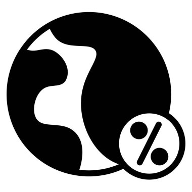 Beyaz arkaplanda izole edilmiş genel indirimli kabartma simgesi vektör çizimi