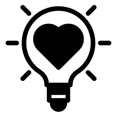 Beyaz arkaplanda izole edilmiş aşk fikri sembolü vektör illüstrasyonu