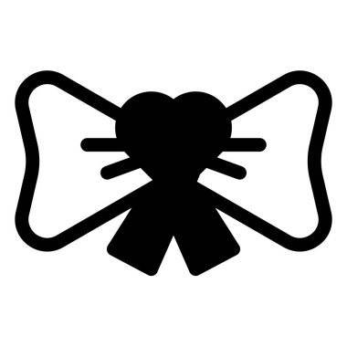 beyaz arkaplanda izole edilmiş kurdele sembolü vektör çizimi