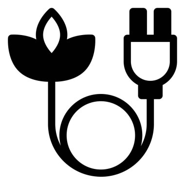 kablo sembolü vektör çizimi beyaz arkaplanda izole edildi