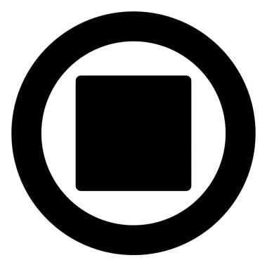 Beyaz arkaplanda izole edilmiş glyph ikon vektör resimlemesini duraklat