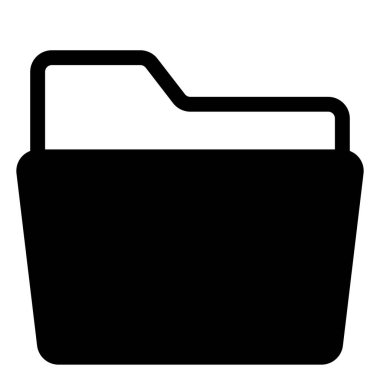 beyaz arkaplanda izole edilmiş dizin sembolü vektör illüstrasyonu