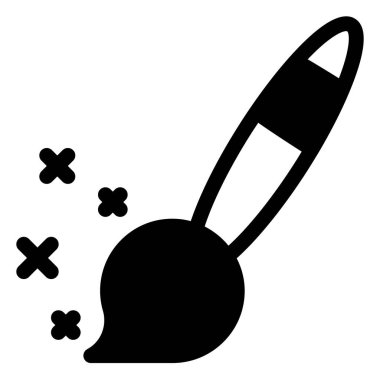 beyaz arkaplanda izole edilmiş boyama sembolü vektör çizimi