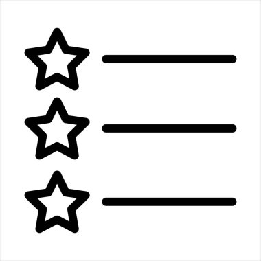 Beyaz arkaplanda izole edilmiş çizgi ikon vektör illüstrasyonu