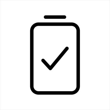 pil çizgisi çizimi beyaz arkaplanda izole edildi