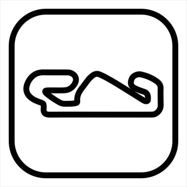 katalunya çizgi simgesi vektör çizimi beyaz arkaplanda izole edildi