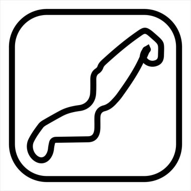 assen çizgi simgesi vektör çizimi beyaz arkaplanda izole edildi