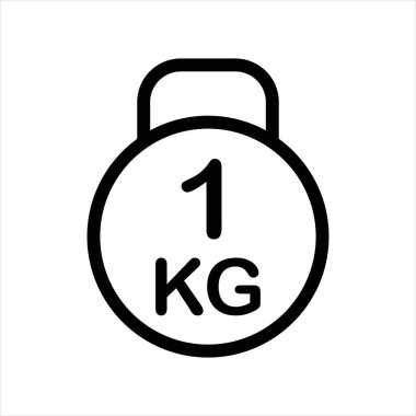 Kettle çan çizgisi simgesi çizimi beyaz arkaplanda izole edildi