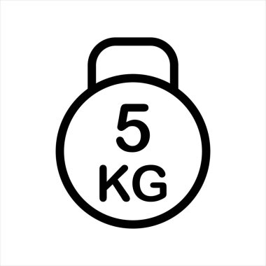 Kettle çan çizgisi simgesi çizimi beyaz arkaplanda izole edildi