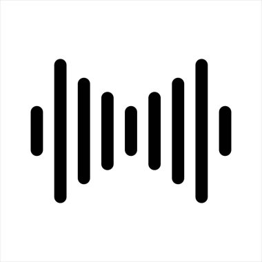 Beyaz arkaplanda izole edilmiş spektrum çizgisi simgesi vektör çizimi