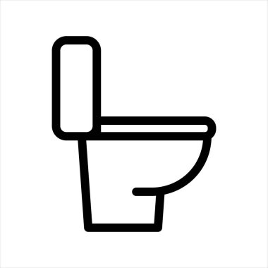 tuvalet hattı ikon vektör illüstrasyonu beyaz arkaplanda izole