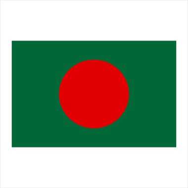 Bangladeş çizgi simgesi vektör illüstrasyonu beyaz arkaplanda izole edildi