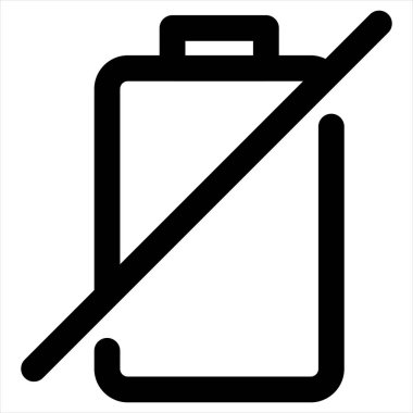 boş satır simgesi vektör çizimi beyaz arkaplanda izole edildi