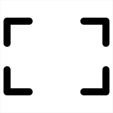 Beyaz arkaplanda tam ekran çizgi ikon vektör çizimi izole edildi