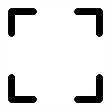 Beyaz arkaplanda tam ekran çizgi ikon vektör çizimi izole edildi