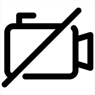 Beyaz arkaplanda izole edilmiş görüntü çizgisi simgesi