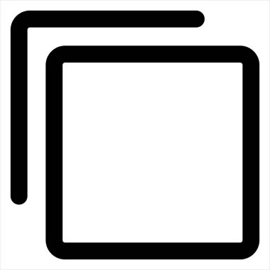 beyaz arkaplanda izole edilmiş katman satır simgesi vektör illüstrasyonu