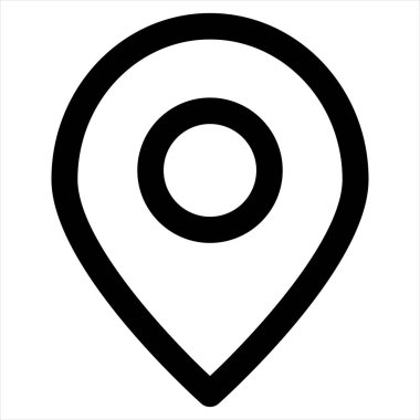 beyaz arkaplanda işaretleyici satır simgesi çizimi izole edildi