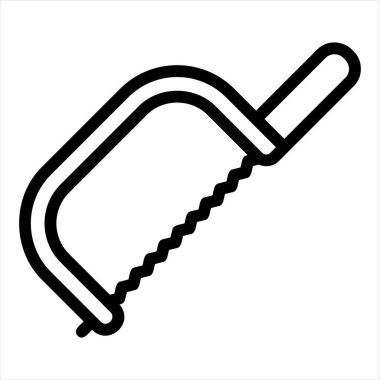 Beyaz arkaplanda izole edilmiş çizgi simgesi vektör illüstrasyonu