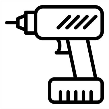 sondaj çizgisi simgesi çizimi beyaz arkaplanda izole edildi