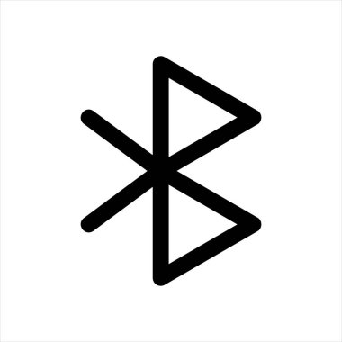 mavi diş çizgisi simgesi vektör çizimi beyaz arkaplanda izole