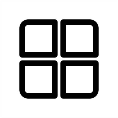 menü satırı simgesi çizimi beyaz arkaplanda izole edildi