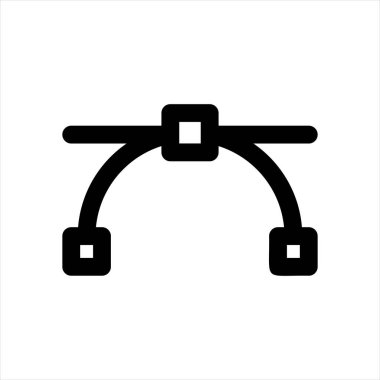 Beyaz arkaplanda izole edilmiş vektör çizgisi çizimi