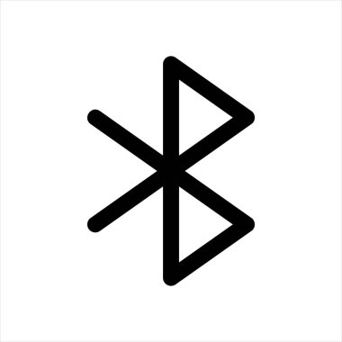 mavi diş çizgisi simgesi vektör çizimi beyaz arkaplanda izole