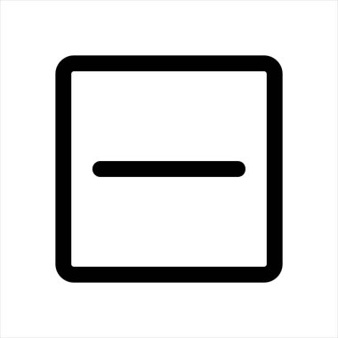 Beyaz arkaplanda izole edilmiş çizgi simgesi çizimi