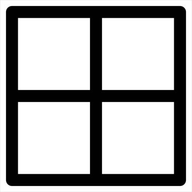 beyaz arkaplanda izole edilmiş tüm satır simgesi vektör illüstrasyonu