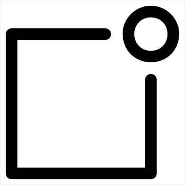 Bildirim çizgisi simgesi çizimi beyaz arkaplanda izole edildi