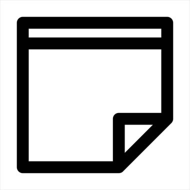 beyaz arkaplanda izole edilmiş çizgi simgesi çizimi