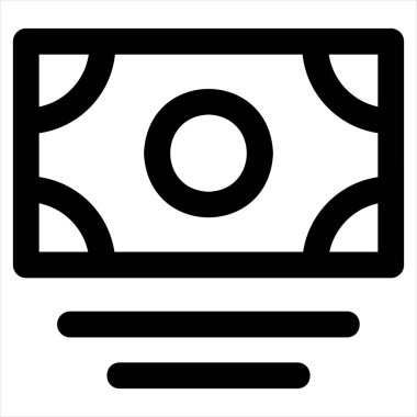 para hattı ikon vektör illüstrasyonu beyaz arkaplanda izole