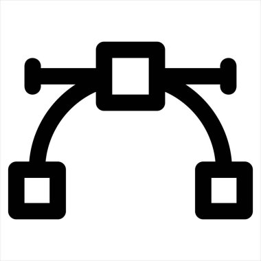 Beyaz arkaplanda izole edilmiş vektör çizgisi çizimi