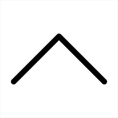 Beyaz arkaplanda izole edilmiş yön çizgisi simgesi çizimi