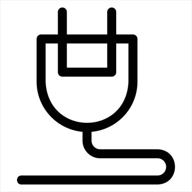 Beyaz arkaplan üzerinde izole edilmiş çizgi ikon vektör illüstrasyonu