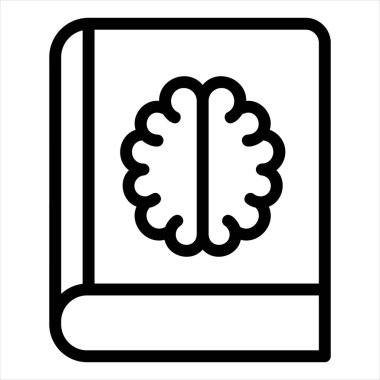 Beyaz arkaplanda izole edilmiş bilim çizgisi simgesi vektör illüstrasyonu