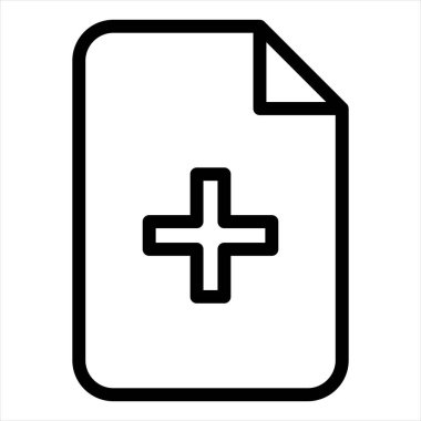 belge satırı simgesi çizimi beyaz arkaplanda izole edildi