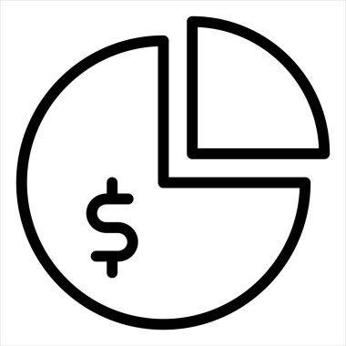 turta çizgisi simgesi çizimi beyaz arkaplanda izole edildi