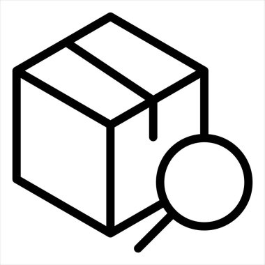 Arama çizgisi simgesi çizimi beyaz arkaplanda izole edildi