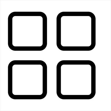 menü satırı simgesi çizimi beyaz arkaplanda izole edildi