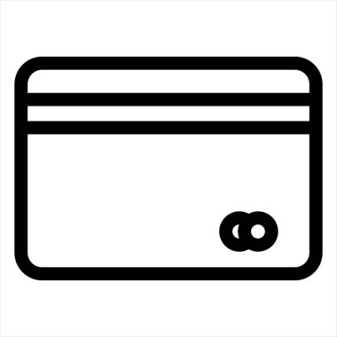 beyaz arkaplanda izole edilmiş atm satır simgesi vektör çizimi