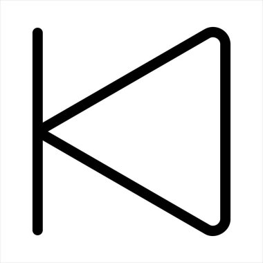 Beyaz arkaplanda izole edilmiş arkaplan çizgisi simgesi