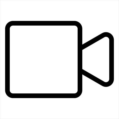 Beyaz arkaplanda izole edilmiş görüntü çizgisi simgesi