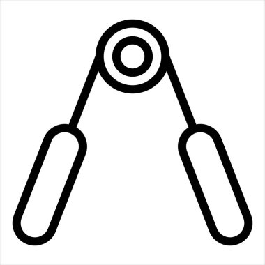 Kavrama çizgisi simgesi çizimi beyaz arkaplanda izole edildi