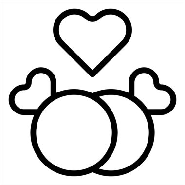 Beyaz arkaplanda çift satırı simgesi çizimi izole edildi