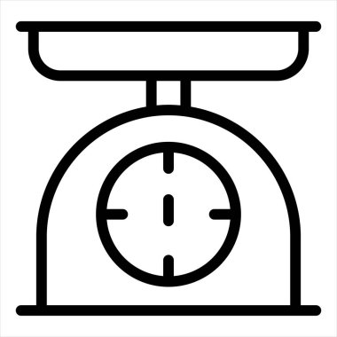 Beyaz arkaplanda izole edilmiş çizgi simgesi çizimi